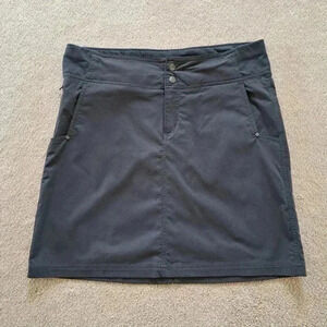 Royal Robbins Grey Mini Skirt Trim Fit Stretch Womens Size Medium Active